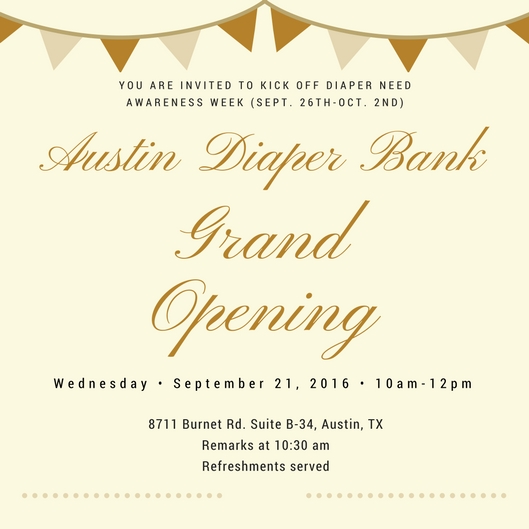 Austin Diaper Bank Grand Opening Austin Expecting